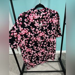 Forever 21 Floral Button Down
